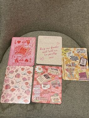 Cute Pink Bookish Girlie Cardstock Inserts for Kindle Paperwhite 11th-12th Gen